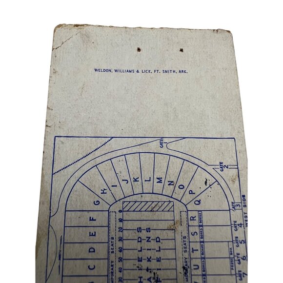 1959 Auburn vs Tennessee Football Ticket Stub Shields-Watkins Field September 26 - Picture 4 of 7
